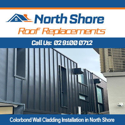 Modern Colorbond wall cladding installation in North Shore by expert cladding contractors