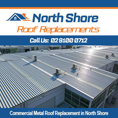 Quality commercial metal roof replacement in North Shore for warehouses and commercial facilities