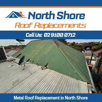 Professional metal roof replacement services in North Shore using quality roofing materials