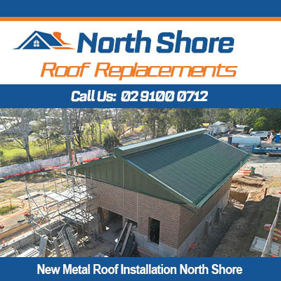 New metal roof installation in North Shore for residential homes